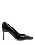 Décolleté in nappa nero assoluto e fodera nera con tacco stiletto 70 mm