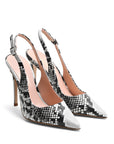 Chanel Python-Print-Leder mit 100-mm-Stilettoabsatz