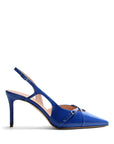 Classic décolleté in ochre suede and matching lining with 70 mm stiletto heel