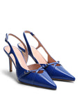 Classic décolleté in ochre suede and matching lining with 70 mm stiletto heel