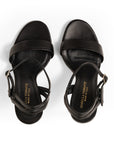 Sandalo Nappa Nero, stiletto 100mm