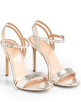 Sandalo Viper Mirror Argento, stiletto 100mm