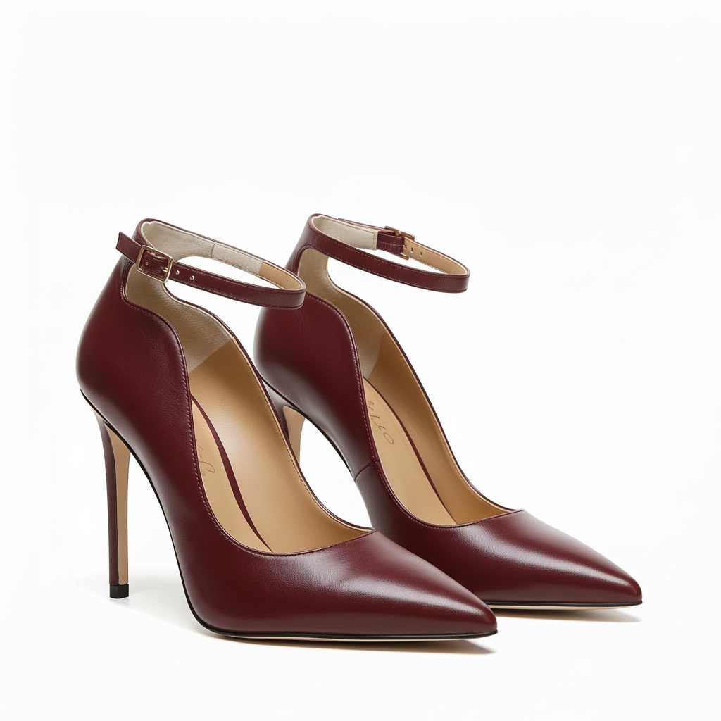 Décolleté Nappa Bordò, stiletto 100mm