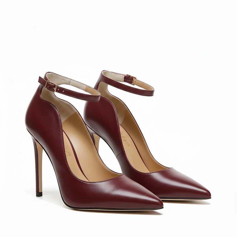 Décolleté Nappa Bordò, stiletto 100mm