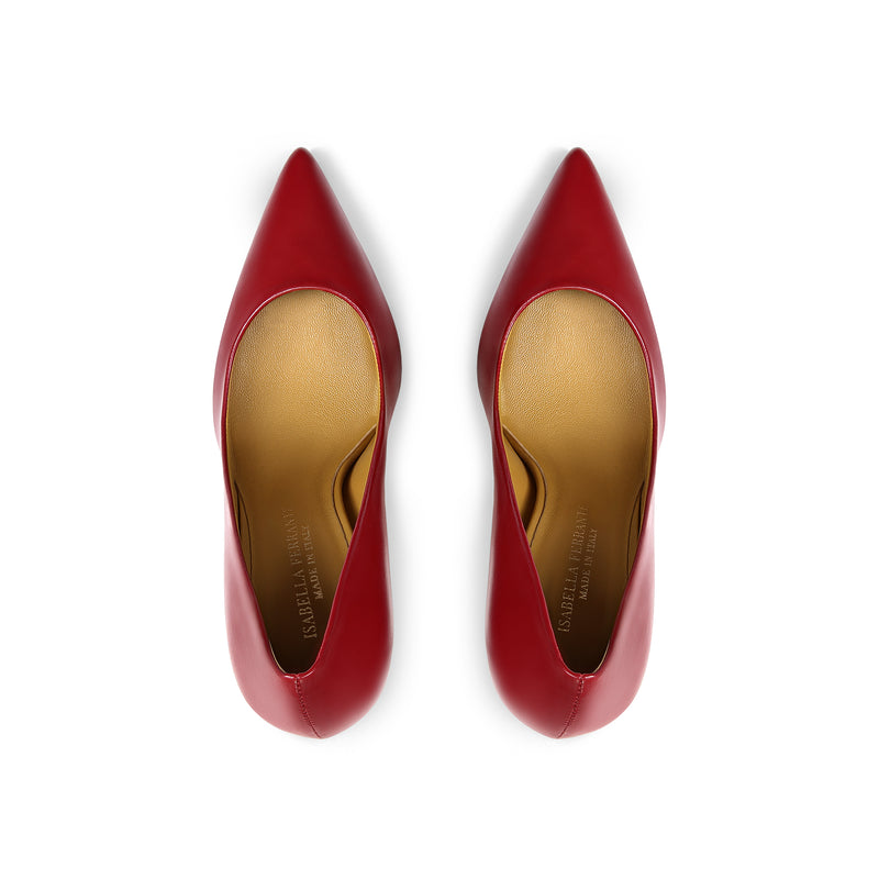 Décolleté Nappa Rossa, stiletto 100mm