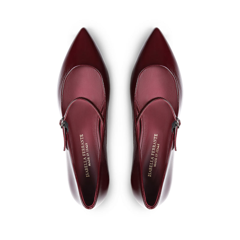 Ballerina Nappa Bordeaux