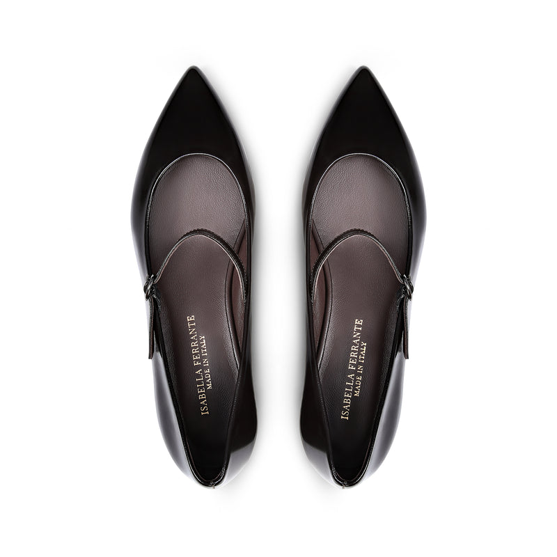Ballerina Nappa Nera