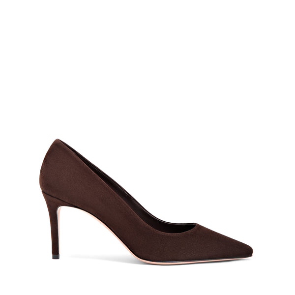 Décolleté Camoscio Moka, stiletto 70mm
