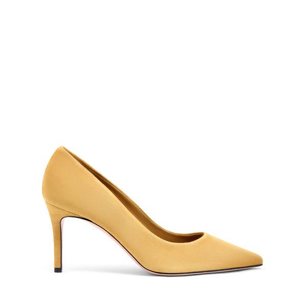 Décolleté Camoscio Ocra, stiletto 70mm