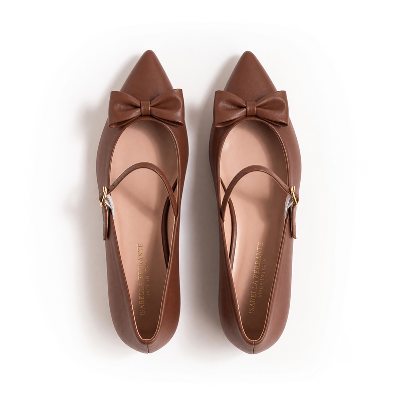 Ballerina Mergellina Nappa Cioccolato
