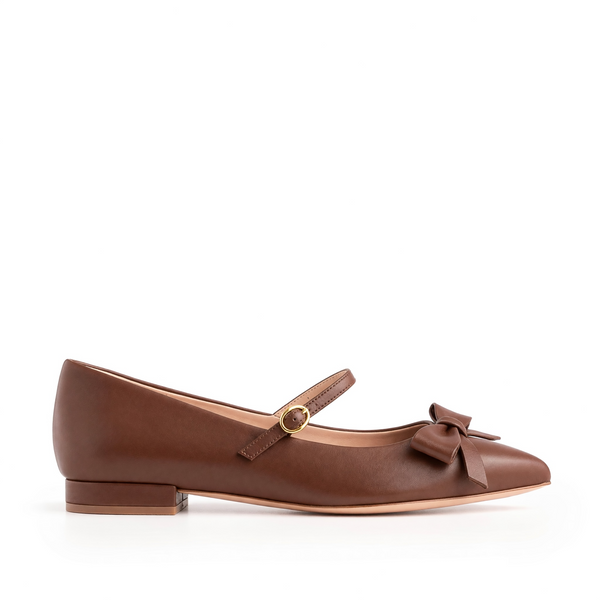 Ballerina Mergellina Nappa Cioccolato
