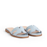 Sandalo Capri Shape X Pelle Bottalata Cielo