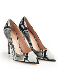 Nudefarbener Pumps aus Nappaleder mit rosa Futter und 100 mm Stilettoabsatz