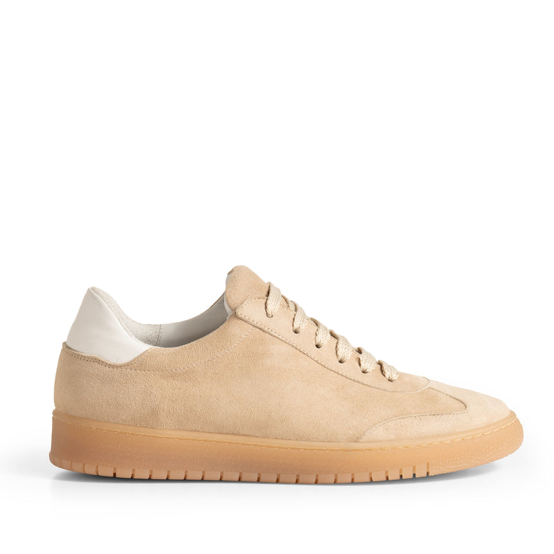 Sneaker Camoscio Sabbia, suola gomma