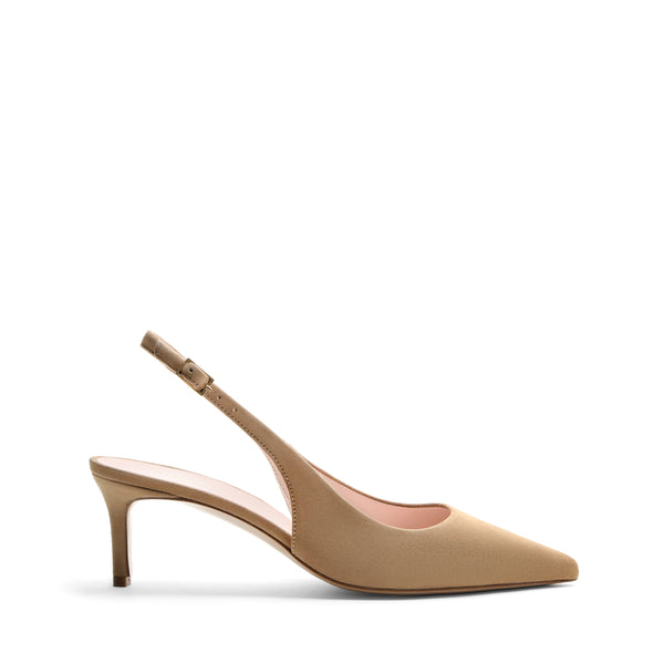 Slingback Camoscio Legno, stiletto 55mm