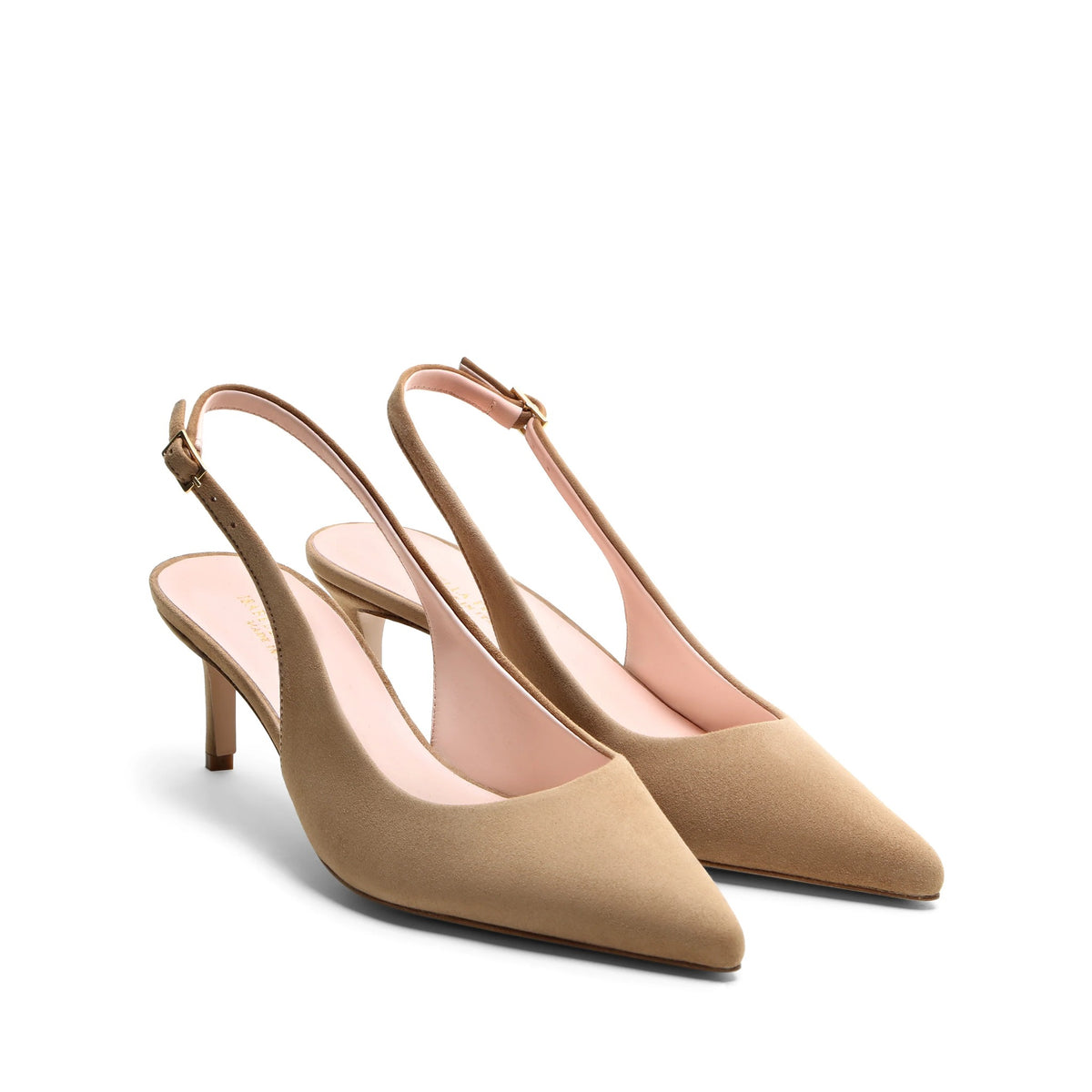 Chanel slingback Isabella Ferrante Posillipo in camoscio legno con tacco a stiletto da 55 mm e punta sfilata, vista alternativa