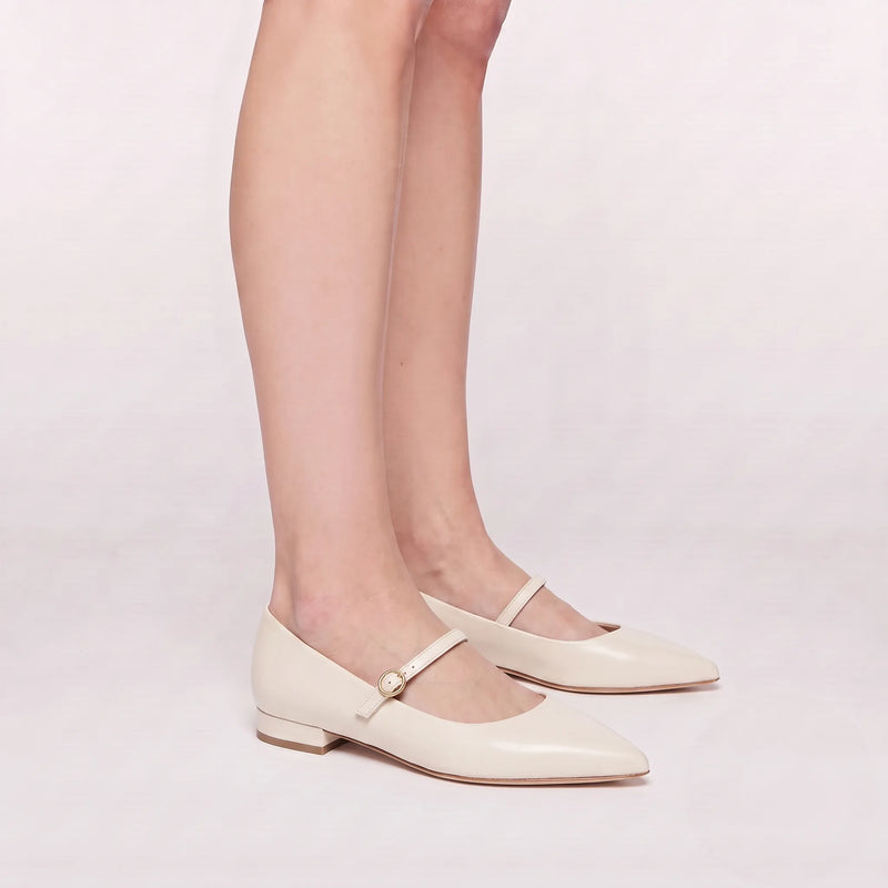 Ballerina Nappa Off White