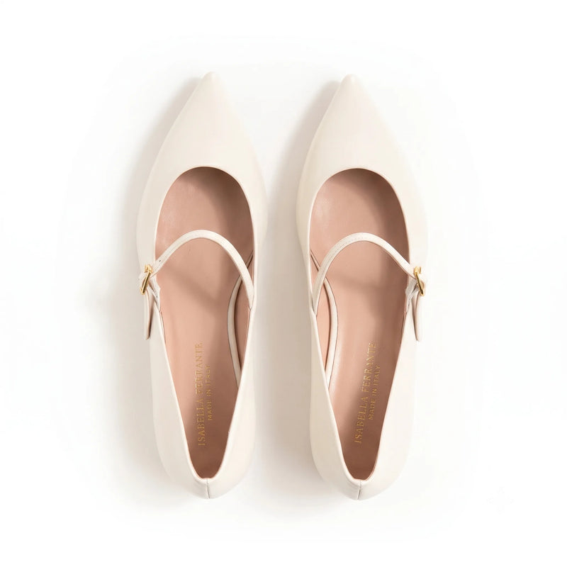 Ballerina Nappa Off White