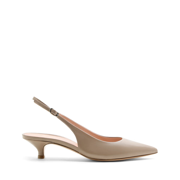 Slingback Posillipo Nappa Sabbia, kitten 35mm