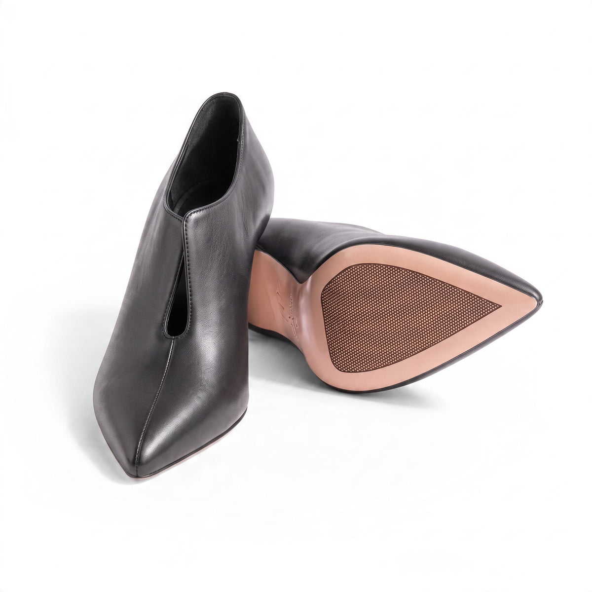 Décolleté Accollata Chiaia Nappa Nera, stiletto 70mm