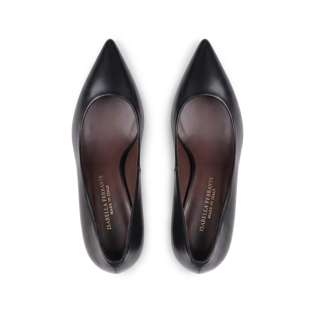 Décolleté Petraio Nappa Nero, stiletto 55mm