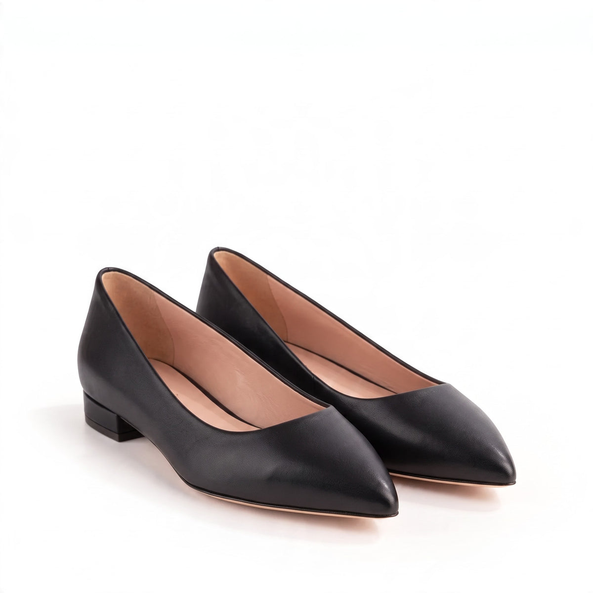 Ballerina Riva Fiorita Nappa Nera