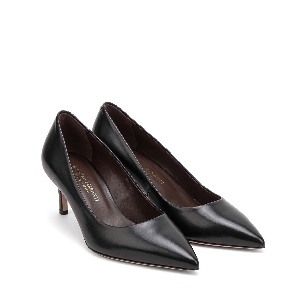 Décolleté Petraio Nappa Nero, stiletto 55mm