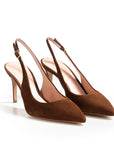 Chanel Cacao fodera Rosa tacco a spillo 70mm