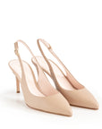 Chanel geflochten, weiß, rosa Futter, Stilettoabsatz 70 mm