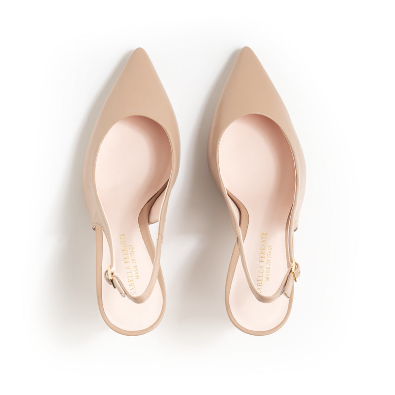 Slingback Nappa Contour, stiletto 70mm