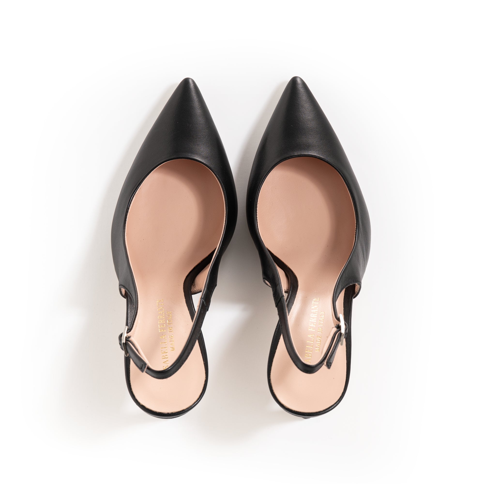Classic Terra d'Umbria suede pump with green lining and 50 mm stiletto heel