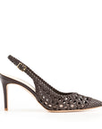 Chanel Moka geflochten, rosa Futter, 70 mm Stilettoabsatz
