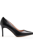 Nudefarbener Pumps aus Nappaleder mit rosa Futter und 100 mm Stilettoabsatz