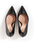 Nudefarbener Pumps aus Nappaleder mit rosa Futter und 100 mm Stilettoabsatz