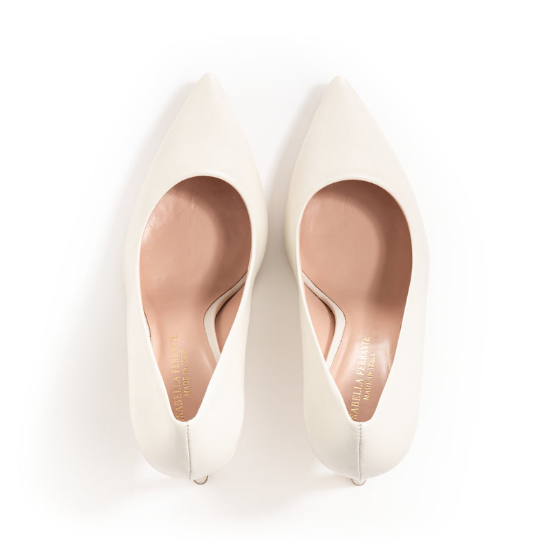 Décolleté Nappa Off White, stiletto 70mm