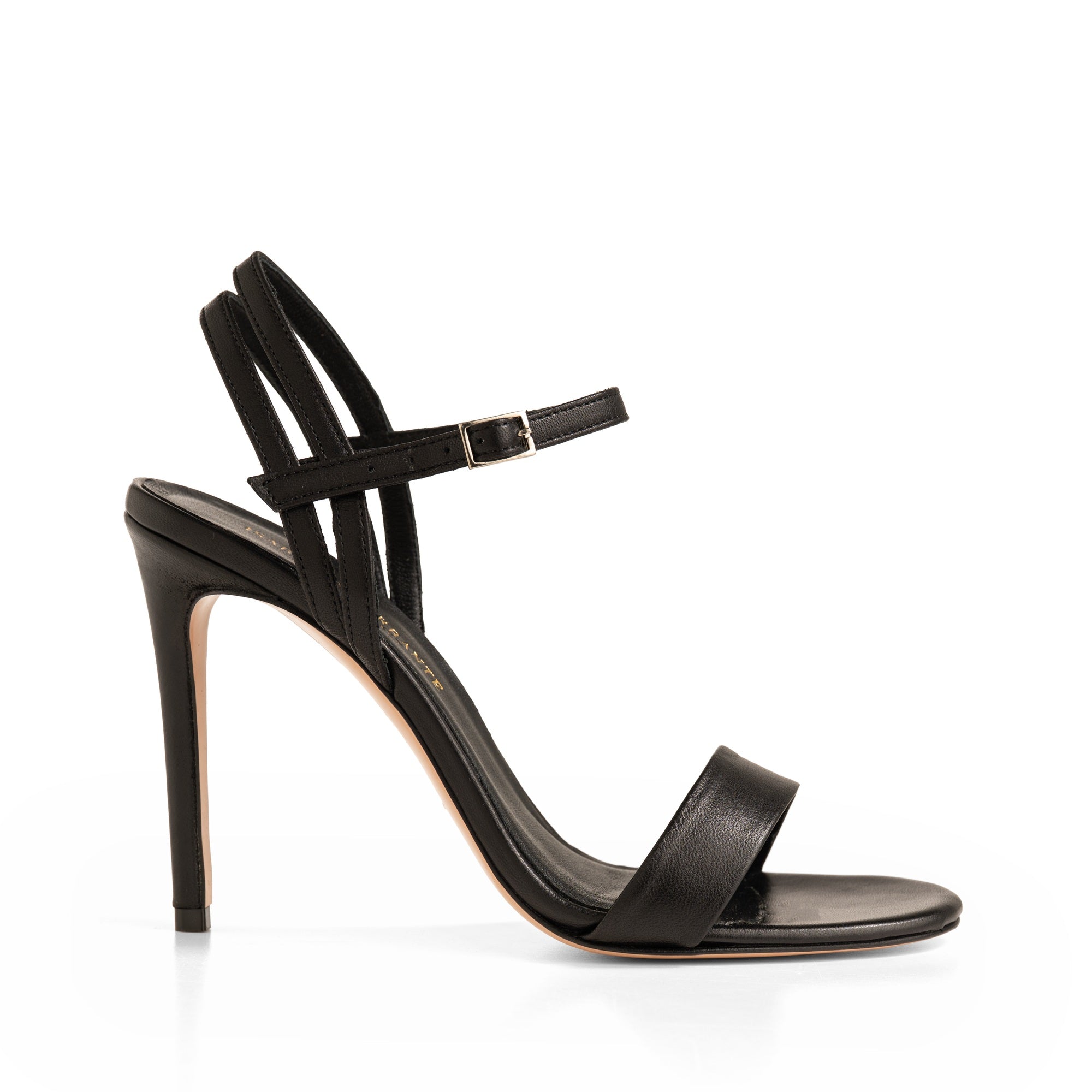 Sandalo Nappa Nero, stiletto 100mm
