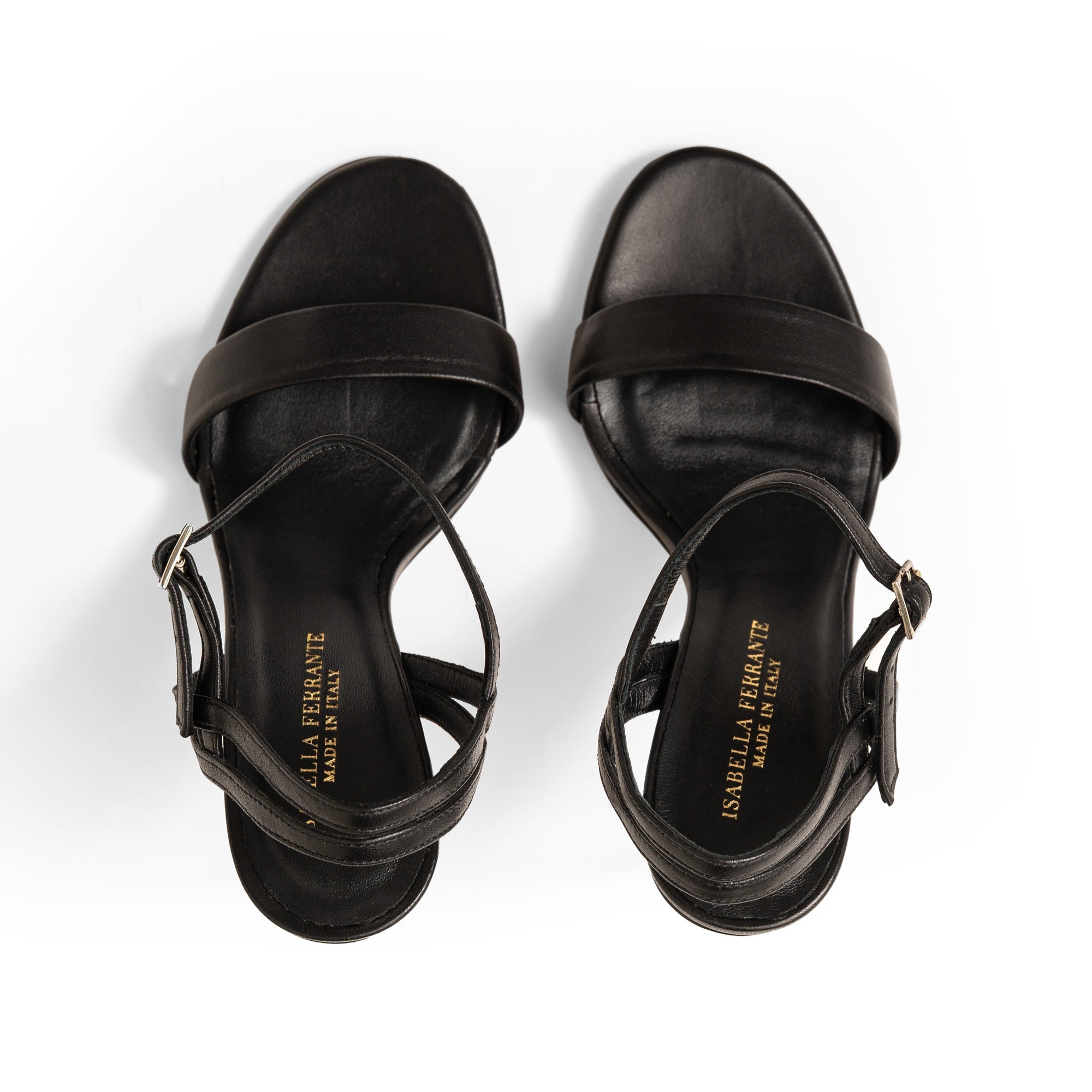 Sandalo Nappa Nero, stiletto 100mm