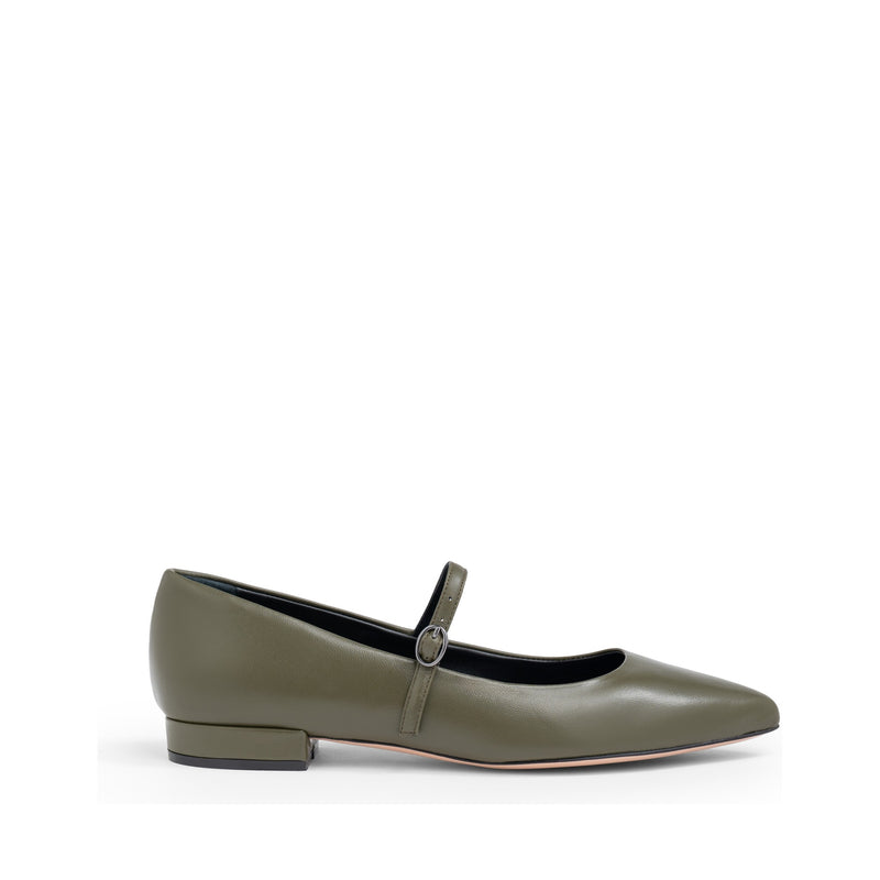 Ballerina Mergellina Nappa Verde Loden