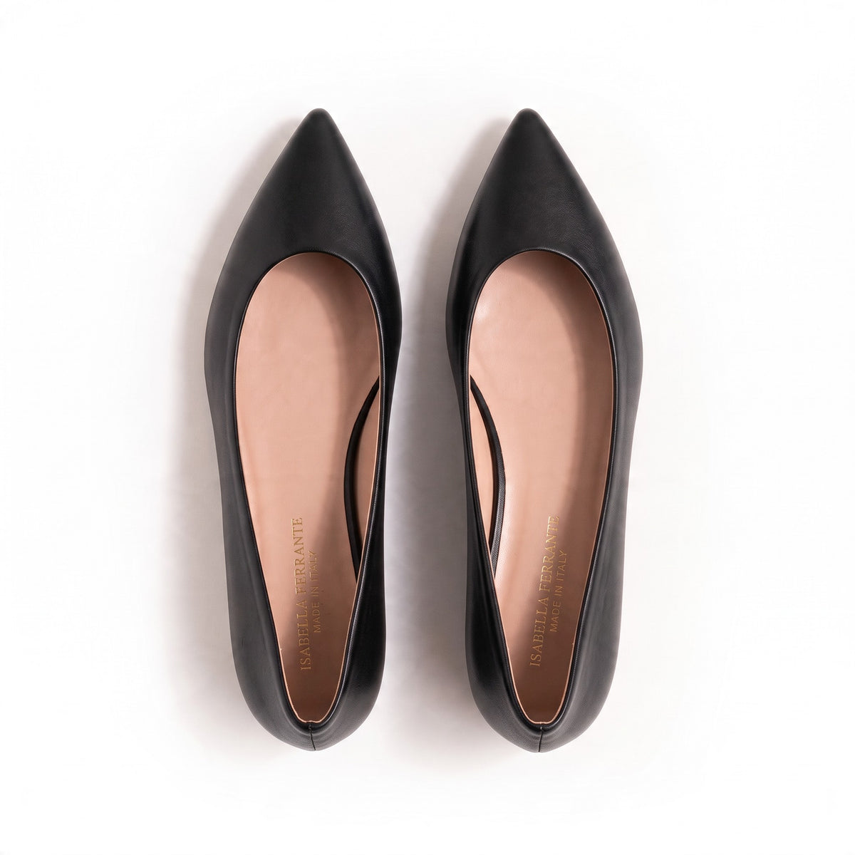 Ballerina Riva Fiorita in nappa nera, ballerina piatta, foto 4 di 4