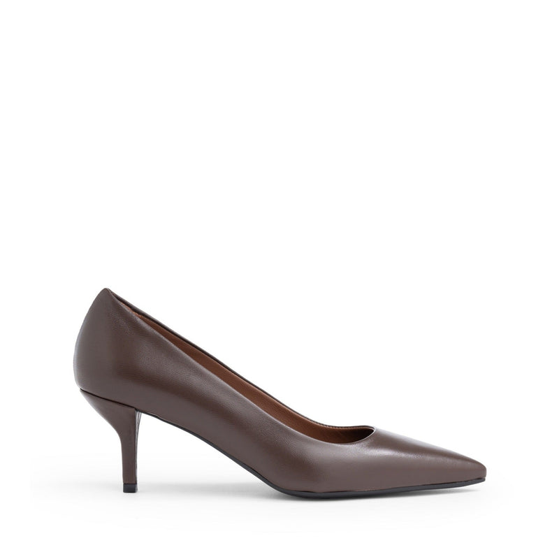 Décolleté Petraio Nappa Moro, tacco a cono 55mm