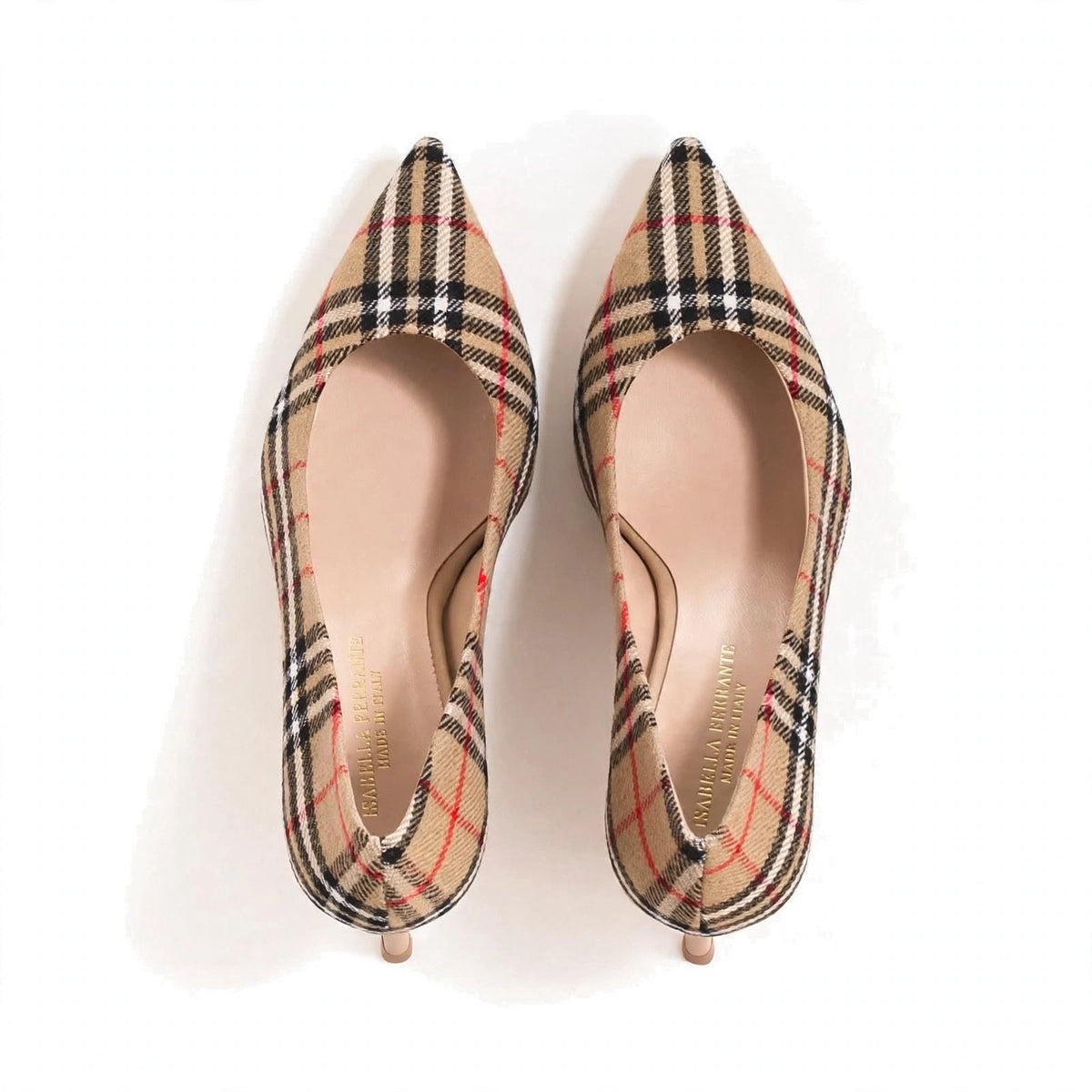 Décolleté Petraio Sfoderata in tartan Rosebery, tacco rocchetto 55 mm, foto 3 di 3