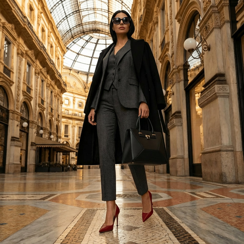Décolleté Nappa Rossa, stiletto 100mm