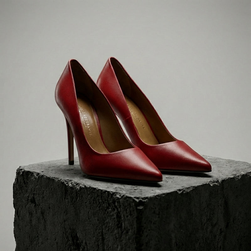 Décolleté Nappa Rossa, stiletto 100mm