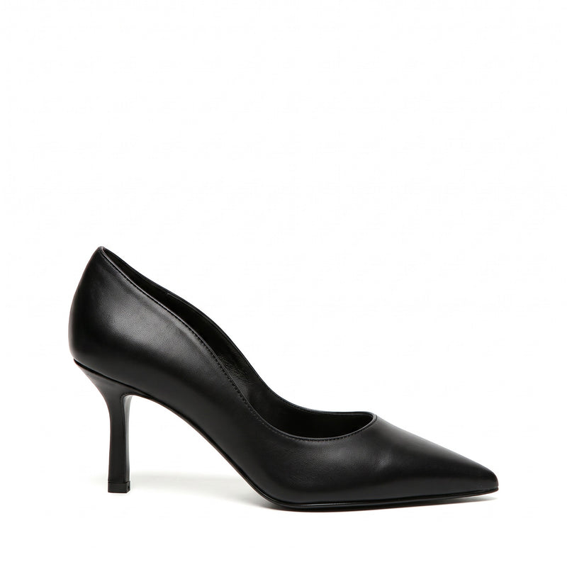 Décolleté Partenope Nappa Nera, stiletto 75mm