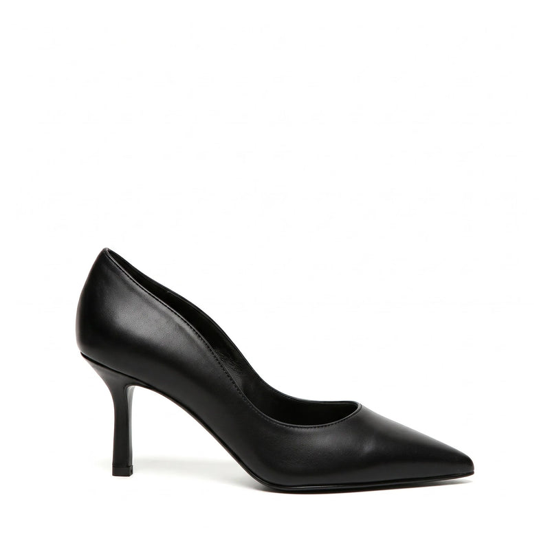 Décolleté Partenope Nappa Nera, stiletto 75mm