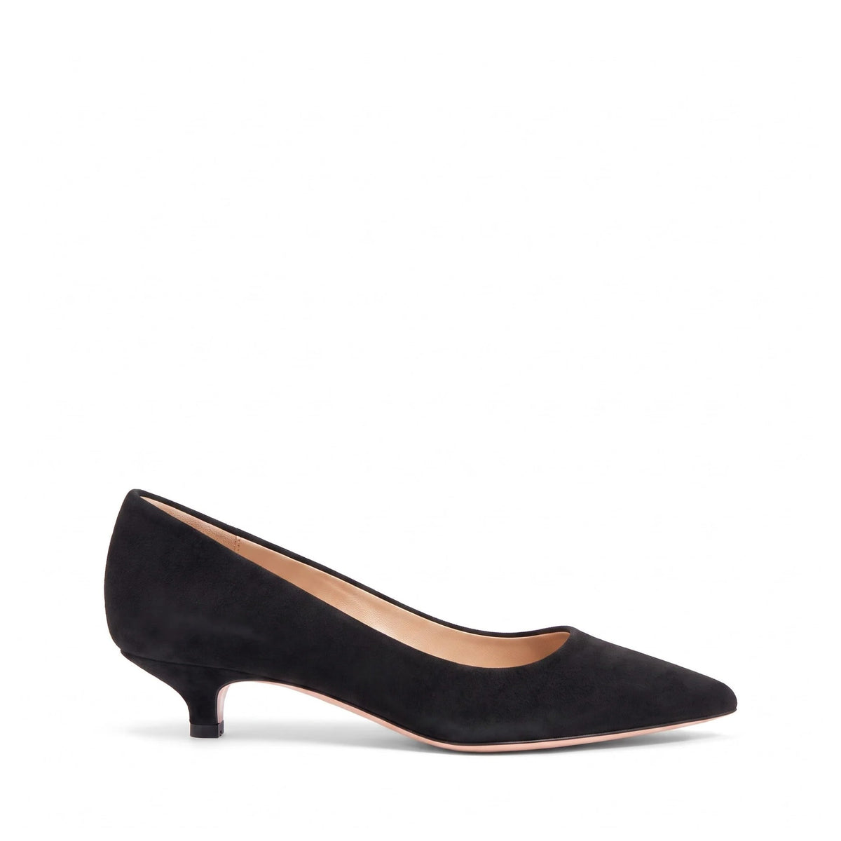 Décolleté Petraio in camoscio nero, tacco stiletto 30 mm, Isabella Ferrante