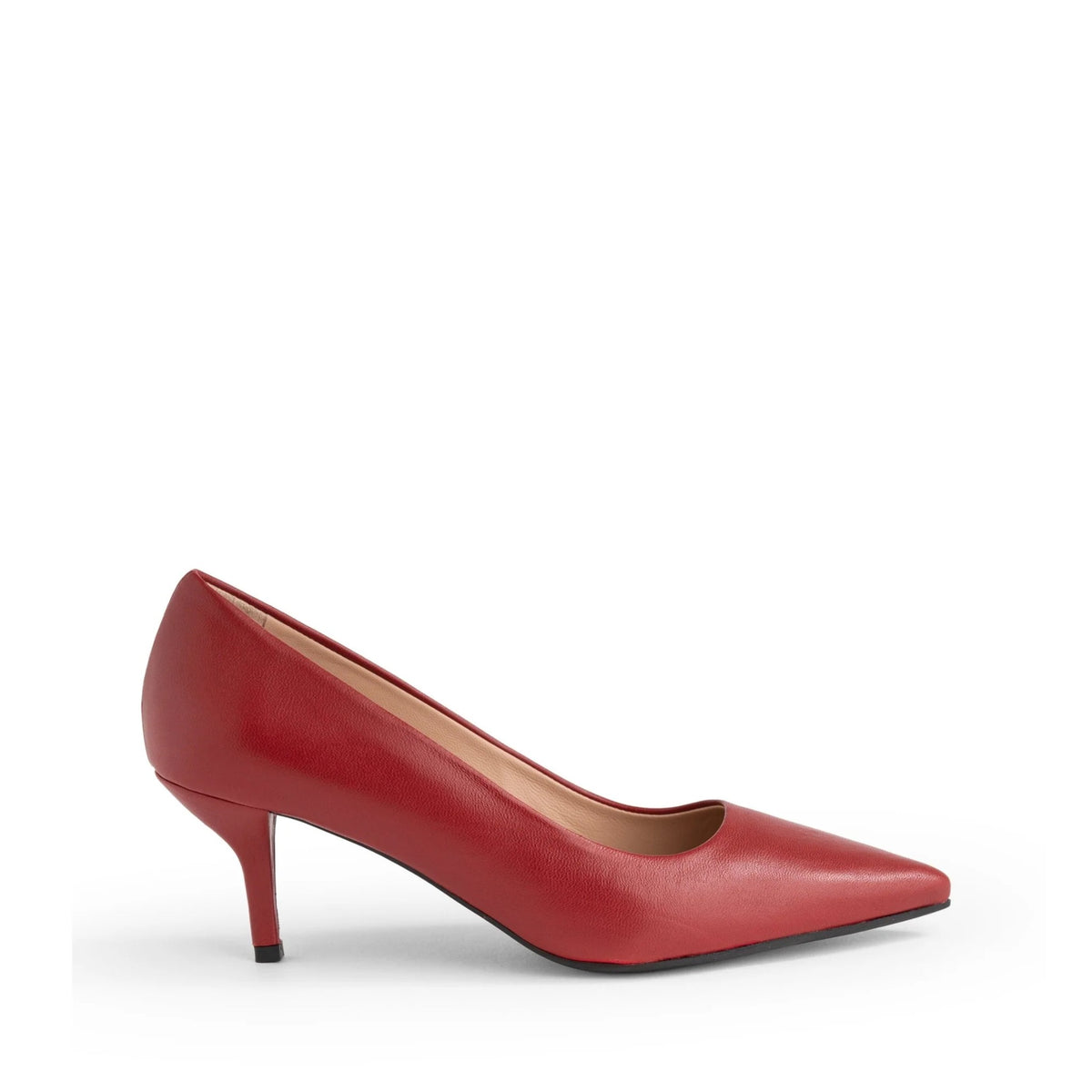 Décolleté Isabella Ferrante Petraio in nappa brick con punta sfilata e tacco a stiletto da 55 mm