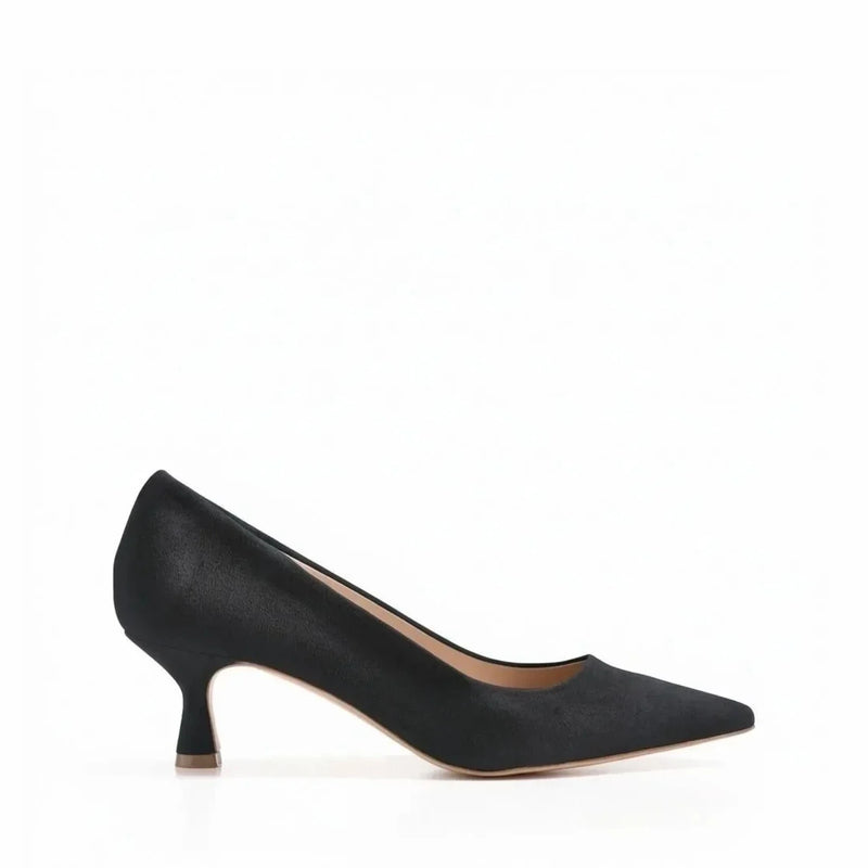 Décolleté Petraio Sfoderata Camoscio Nero, rocchetto 55mm