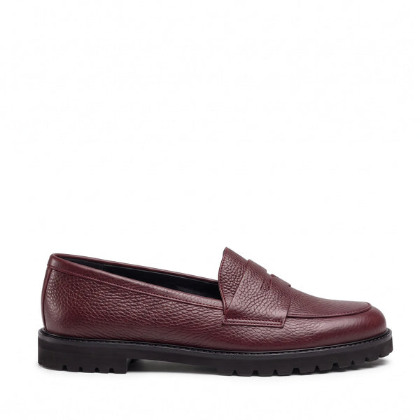 Mocassino Riviera Pelle Bottalata Bordeux, ultra leggero