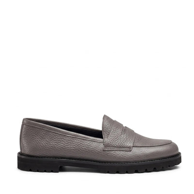 Mocassino Riviera Pelle Bottalata Grafite, ultra leggero